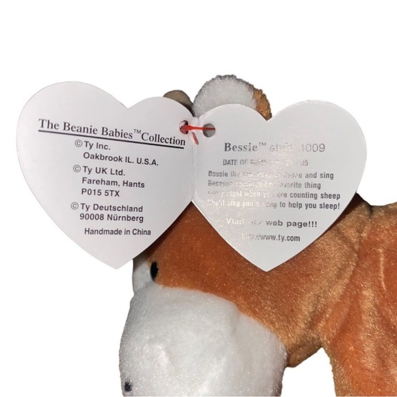 LTY Beanie Baby Bessie The Longhorn. PVC Pellets - Picture 6 of 8